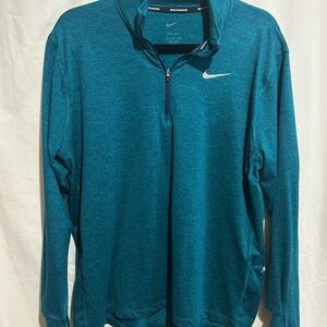Nike Woman’s Teal Lightweight Quarter Zip Jacket